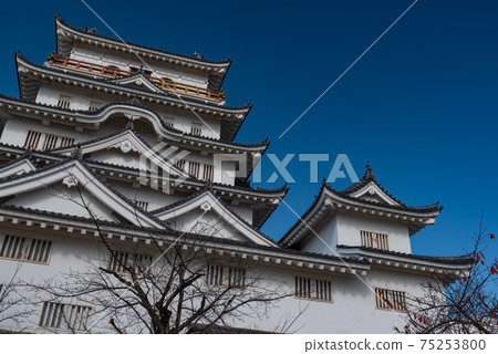 廣島縣福山市深秋的福山城堡 75253800