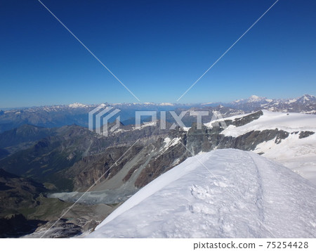View from the summit of Breithorn View from the summit of Breithorn 75254428