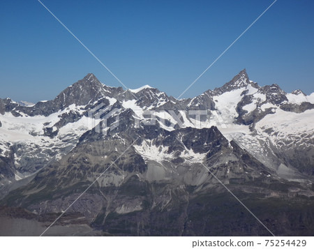 View from the summit of Breithorn View from the summit of Breithorn 75254429