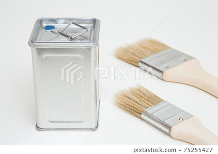 Paint and brush Paint and brush 75255427