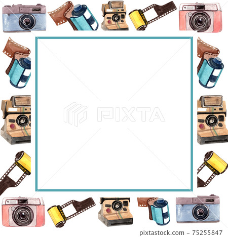 Photography frame watercolor Photography frame watercolor 75255847