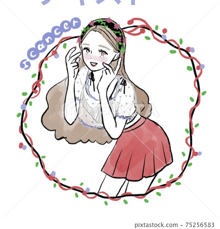 星座癌症的插圖 星座癌症的插圖 75256583