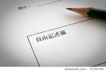 Fill in the free text box Form Survey Opinion Research Exam Test Job Hunting 75256748