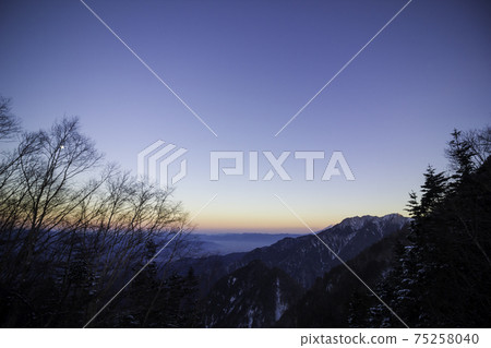 Sunset from Shichijo Cabin tent area 75258040