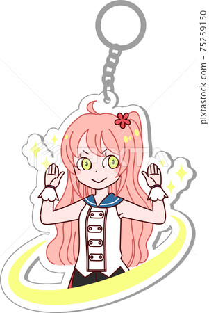 Girl Moe V Tuber Goods Acrylic Keychain Girl Moe V Tuber Goods Acrylic Keychain 75259150
