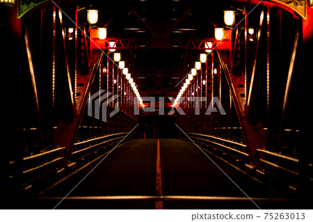 奧多摩谷谷大橋小川町大壩廣川工廠工業工廠夜午夜午後混凝土鐵橋鋼架奧多摩湖 奧多摩谷谷大橋小川町大壩廣川工廠工業工廠夜午夜午後混凝土鐵橋鋼架奧多摩湖 75263013