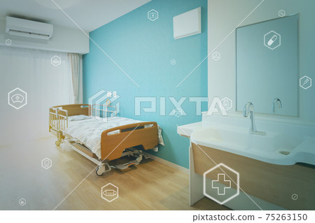 Nursing care facility Elderly housing with care Medical welfare Nursing care digital technology image Nursing care facility Elderly housing with care Medical welfare Nursing care digital technology image 75263150