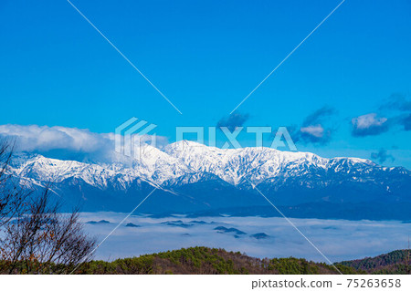 雲海和北阿爾卑斯山[長野縣] 75263658
