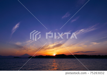 湘南黃昏自然風光 75263832