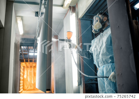 Powder coating process of metal products Powder coating process of metal products 75265742
