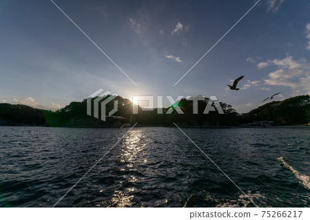 Sunset at Jodogahama 75266217