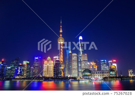 上海/浦東地區的夜景 75267028