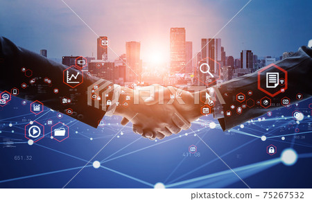 Business network connection handshake transaction marketing Business network connection handshake transaction marketing 75267532