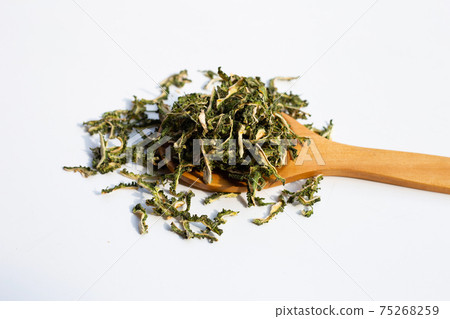 Dried bitter gourd on white 75268259