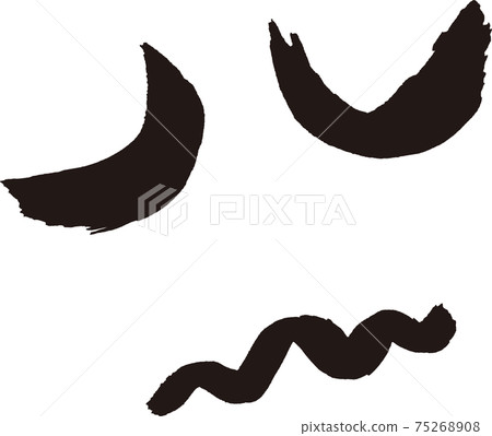 Clean brush stroke illustration - Stock Illustration [75268908] - PIXTA