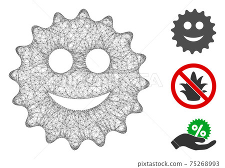 Glad Sticker Polygonal Web Vector Mesh Illustration Glad Sticker Polygonal Web Vector Mesh Illustration 75268993