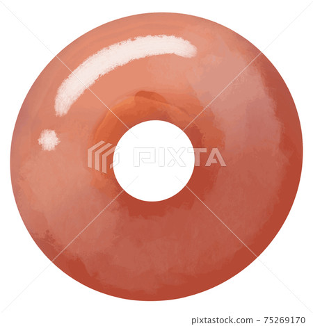 Strawberry donut illustration Strawberry donut illustration 75269170