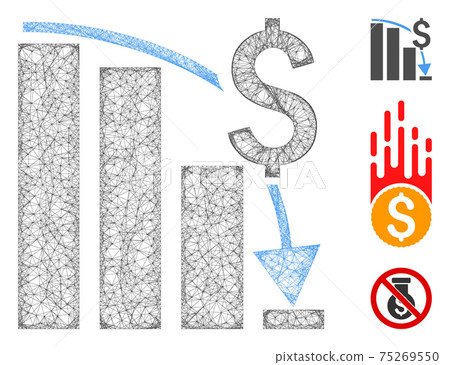 Financial Crisis Chart Polygonal Web Vector Mesh Illustration Financial Crisis Chart Polygonal Web Vector Mesh Illustration 75269550