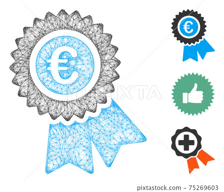 Euro Warranty Polygonal Web Vector Mesh Illustration Euro Warranty Polygonal Web Vector Mesh Illustration 75269603