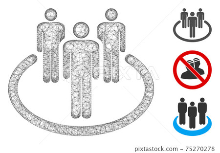 Community Polygonal Web Vector Mesh Illustration Community Polygonal Web Vector Mesh Illustration 75270278