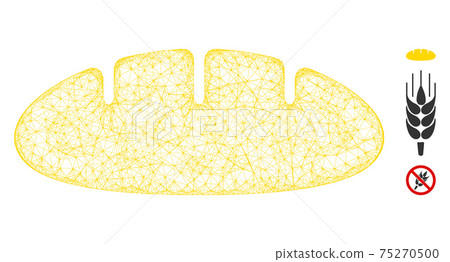 Bread Polygonal Web Vector Mesh Illustration-插圖素材 [75270500] - PIXTA圖庫