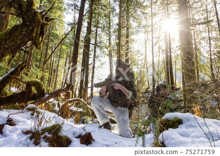 Army Man wearing Tactical Uniform Army Man wearing Tactical Uniform 75271759