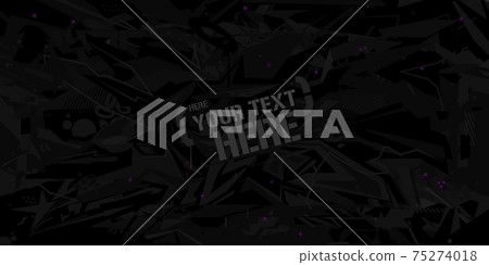 Abstract Dark Black Geometric Graffiti Style Background Vector Illustration Art Abstract Dark Black Geometric Graffiti Style Background Vector Illustration Art 75274018