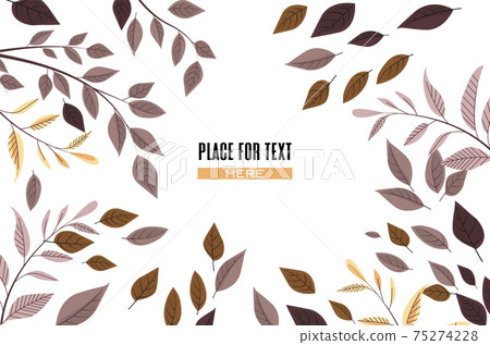 Decoration branches with leaves Decoration branches with leaves 75274228