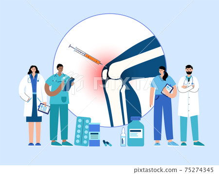 Knee Injection treatment 75274345