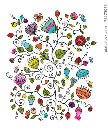 Floral background for your design Floral background for your design 75275076