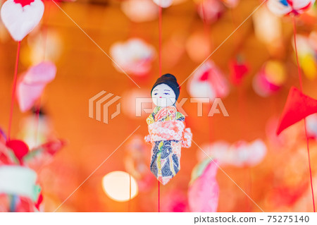 （靜岡縣）日之浴衣Mukai-an懸掛Hina 75275140