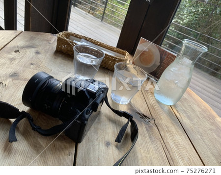 A glass of cold water for a break between shoots 75276271