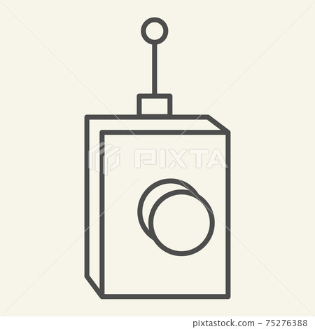Remote controller thin line icon. Remote... - Stock Illustration ...