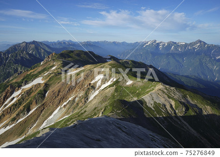 白馬八里岳(長野縣和富山縣)南面的風景 白馬八里岳(長野縣和富山縣)南面的風景 75276849