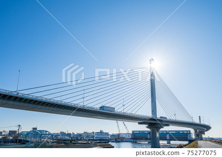 “東京”都道中央環線葛飾豎琴橋 “東京”都道中央環線葛飾豎琴橋 75277075