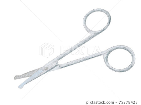 Nose hair cutting scissors - Stock Illustration [75279425] - PIXTA