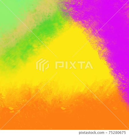 Green,orange,violet colors, splash design. abstract background.Fragment of artwork. Spots of paint. Brush Strokes of paint. Modern art. Contemporary art. Colorful canvas. 75280675