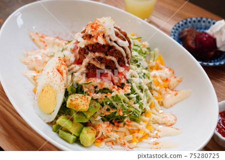Taco rice Okinawan cuisine Mexican-style American cuisine Taco rice Okinawan cuisine Mexican-style American cuisine 75280725