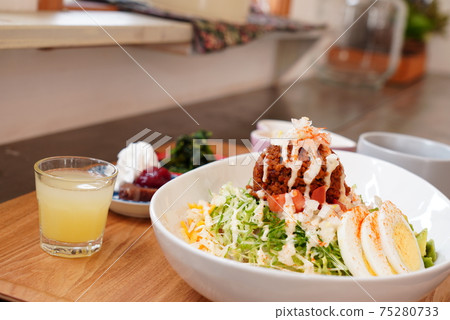Taco rice Okinawan cuisine Mexican-style American cuisine Taco rice Okinawan cuisine Mexican-style American cuisine 75280733