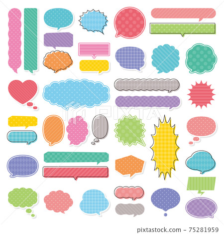 Cute balloon material set Cute balloon material set 75281959