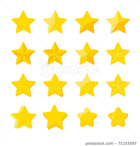 各種星星的素材集簡單 75283097