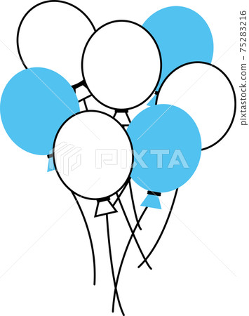 Simple balloon illustration 75283216