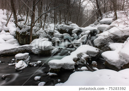 Oirase winter scene 75283392