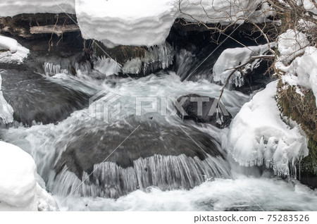 Oirase winter scene 75283526