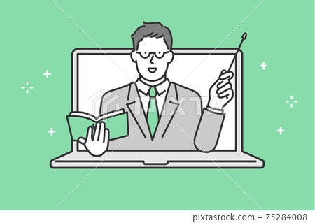 教師教學研究的形象插圖素材 教師教學研究的形象插圖素材 75284008