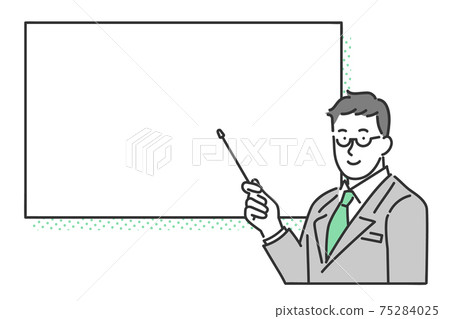 Image of teacher teaching study Illustration material Image of teacher teaching study Illustration material 75284025