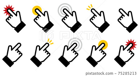 手指圖標觸摸 75285213