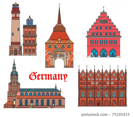 Germany landmarks architecture Rostock, Greifswald Germany landmarks architecture Rostock, Greifswald 75285815