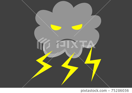 With a simple thundercloud background 75286036