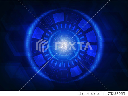 Abstract blue interface design of network digital style template. Abstract blue interface design of network digital style template. 75287965